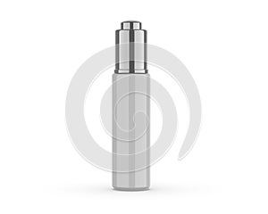 Blank Metal Top Dispenser Pump  Glass Bottle With Dropper mockup template.