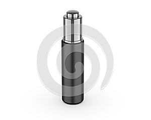 Blank Metal Top Dispenser Pump  Glass Bottle With Dropper mockup template.