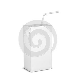 Blank milk or juice pack