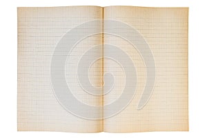 Blank millimeter old graph paper grid sheet
