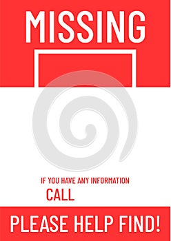 Blank missing poster template
