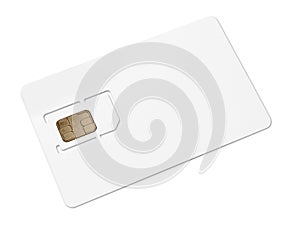 Blank mobile sim card