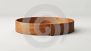 Blank mockup of a bamboo fiber pet collar for ecofriendly pet owners.