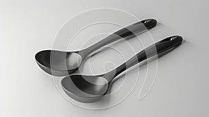 Blank mockup of a set of lightweight and durable nylon ladles perfect for soups sauces and stews.