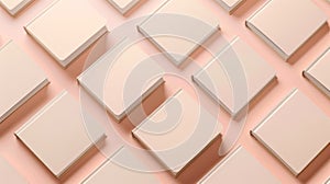 Blank mockup of a set of pocketsized notebooks each one featuring a unique motivational quote.