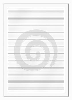 Blank music paper