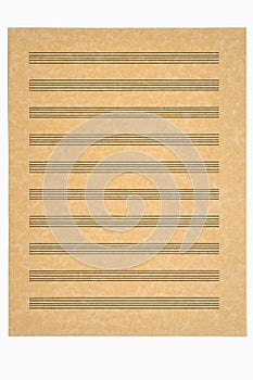Blank Music Sheet, Parchment Paper