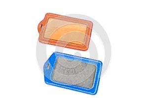 Blank nametag on isolate background,