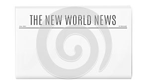 Blank newspaper template with copy space