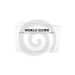 Blank newspaper template