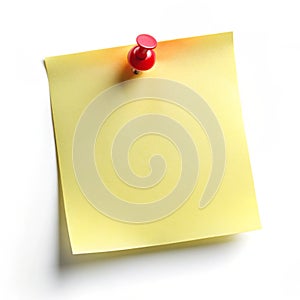 Blank note reminder isolated