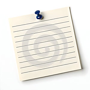 Blank note reminder isolated