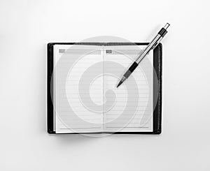 Blank notebook for corporate identity template