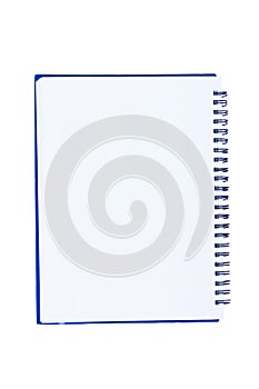 Blank notebook isolate on white background