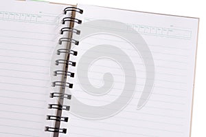 Blank Notebook Isolated