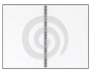Blank Notebook isolated on white