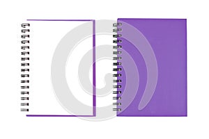 Blank NoteBook open two face