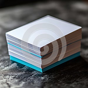 Blank Notebooks Stacked on a Table