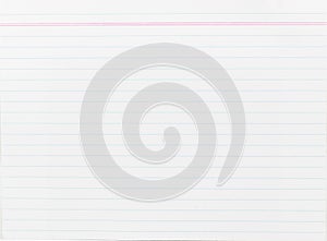 Blank notepaper with line