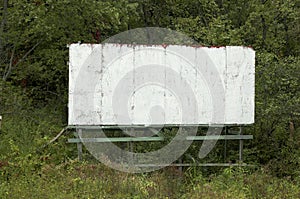 Blank old billboard