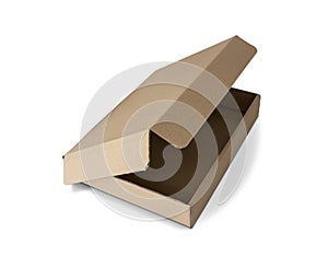 Blank open paper box package