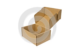 Blank Open Paper Box.