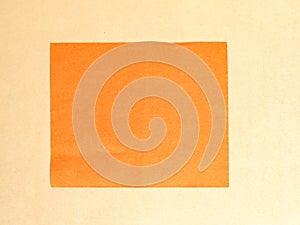 blank orange tag label