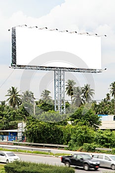 Blank outdoor billboard photo