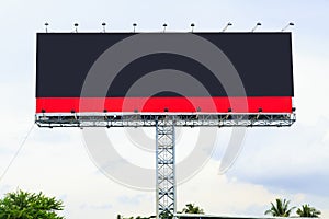 Blank outdoor billboard photo