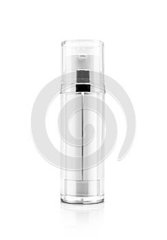 Blank packaging cosmetic double serum bottle for productdesign mock-up