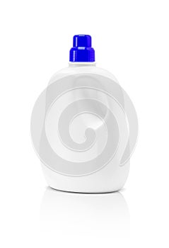 Blank packaging detergent plastic bottle isolated on white