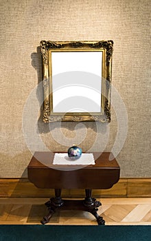 Blank Painting in Art Gallery photo