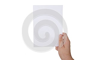 Blank paper with clipping paths