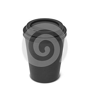 Blank paper coffee cup mock up