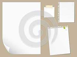 Blank paper collection