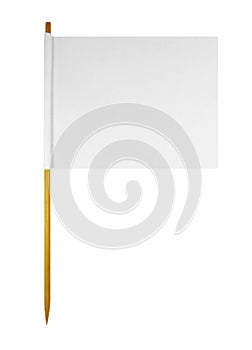 Blank paper flag photo