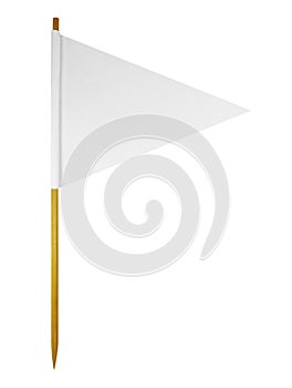 Blank paper flag