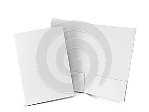 Blank paper folder mockup