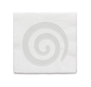 Blank paper napkin