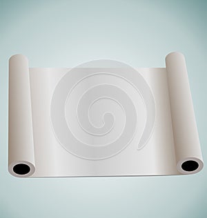 Blank paper roll for design