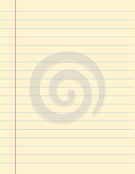 Blank paper sheet, empty space for message vector isolated