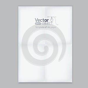 A4 Blank paper stack, mockup