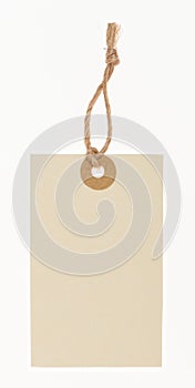 Blank paper tag