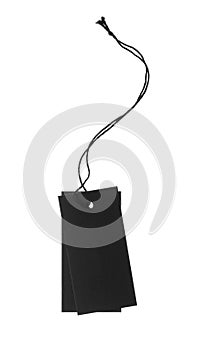 Blank paper tag isolated on white