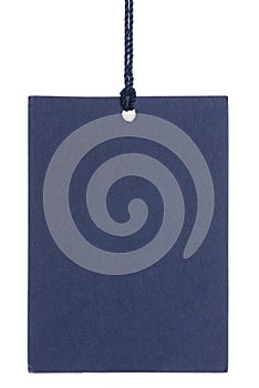 Blank paper tag isolated on white