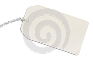Blank paper tag