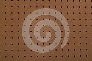 Blank pegboard