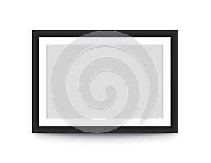 Blank picture frame for photographs. Vector