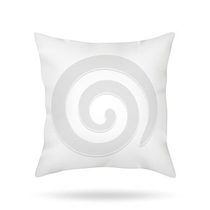 Blank pillow isolated on white background