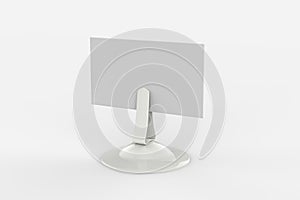 Blank plastic card holders